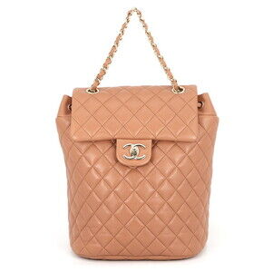 Chanel Matelassé Backpack with Coco Mark, Lambskin, A91121. CHANEL backpack, ...